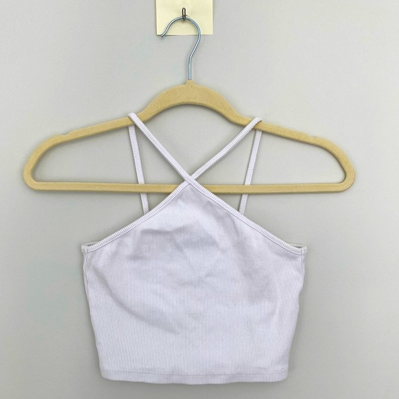 Zara white halter top - Picture 1 of 1